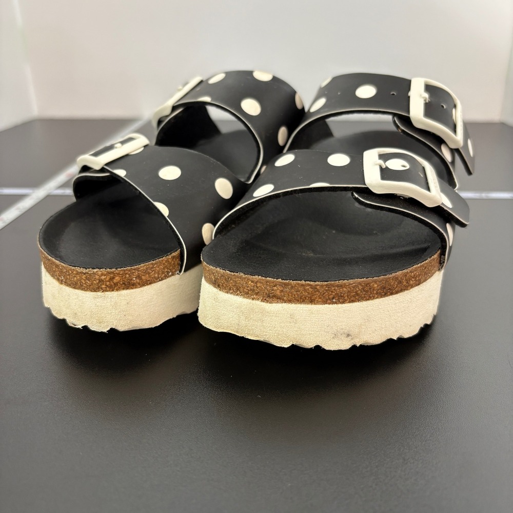 Papillio Women Sandals 36 (5) Black PolkaDot Arizona Platform Birkenstock Slides